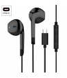 Fones De Ouvido Estéreo Pretos Tipo C